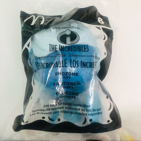 disney pixar the incredible mcdonalds happy meal toys 2005 lot of  1 4 6 - Picture 8 of 9